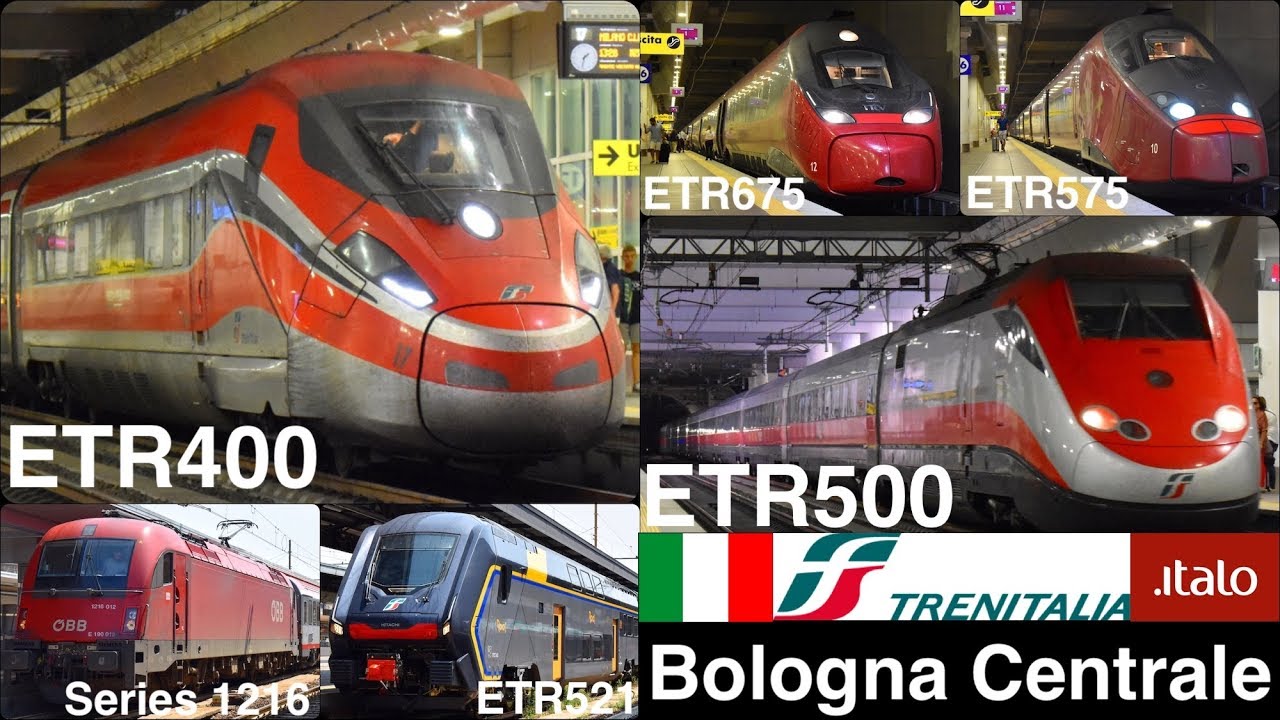 FRECCIAROSSA, Italo, R departing from Bologna Centrale