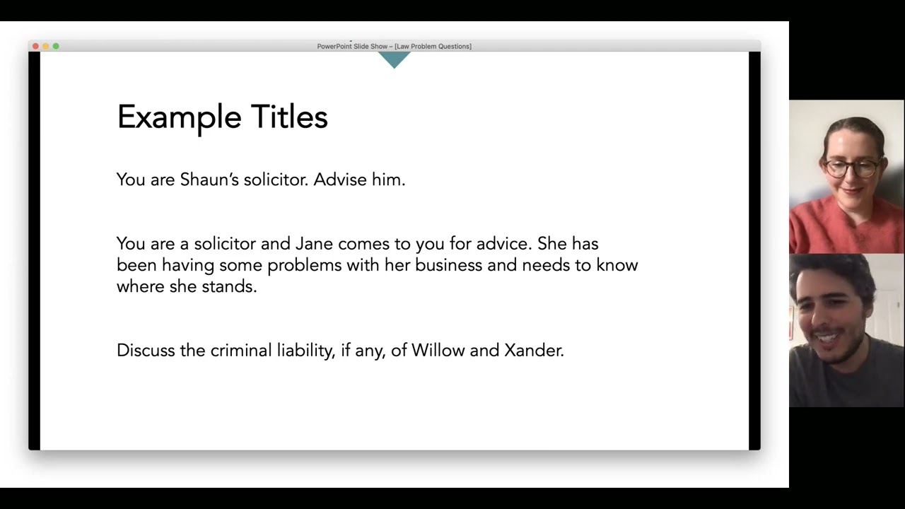 The Basics of Legal Writing: Law Problem Questions