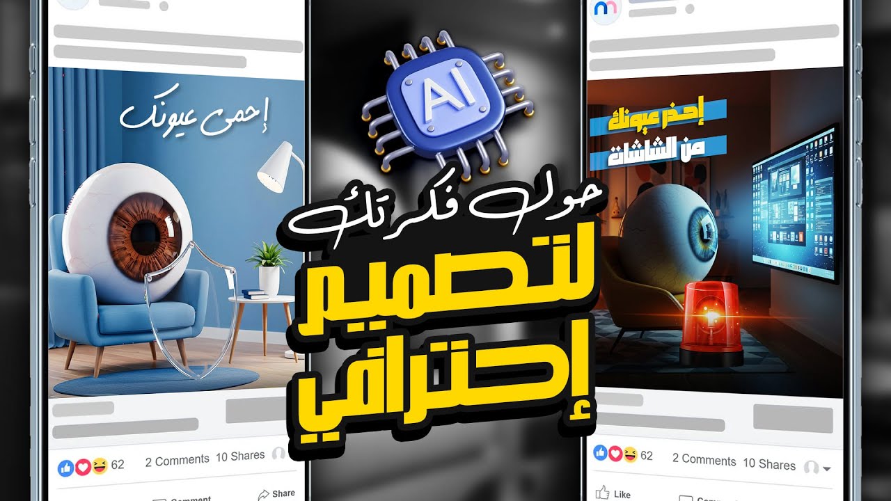 من فكرة لتصميم احترافي بالـAI — تطبيق عملي للمبتدئين