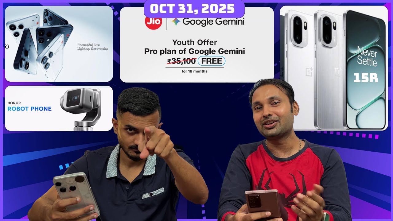 iQOO 15, Neo 11, OnePlus 15, Phone 3a Lite, X300, Find X9, Free Gemini Pro & ChatGPT Go | TVT 1610