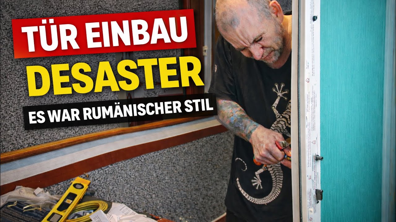 Eine Türe installieren - rumänisches Chaos