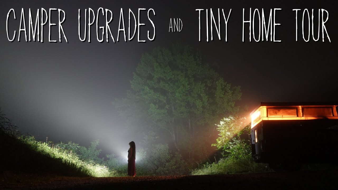 Camper Upgrades & A Strange Tiny Home Tour // Truck Camper Travels In Hot Springs, NC