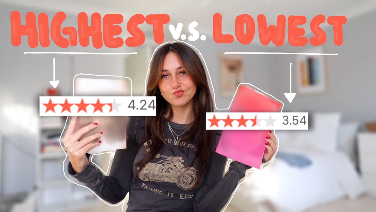 reading the highest vs lowest rated books on my tbr! | spoiler free reading vlog