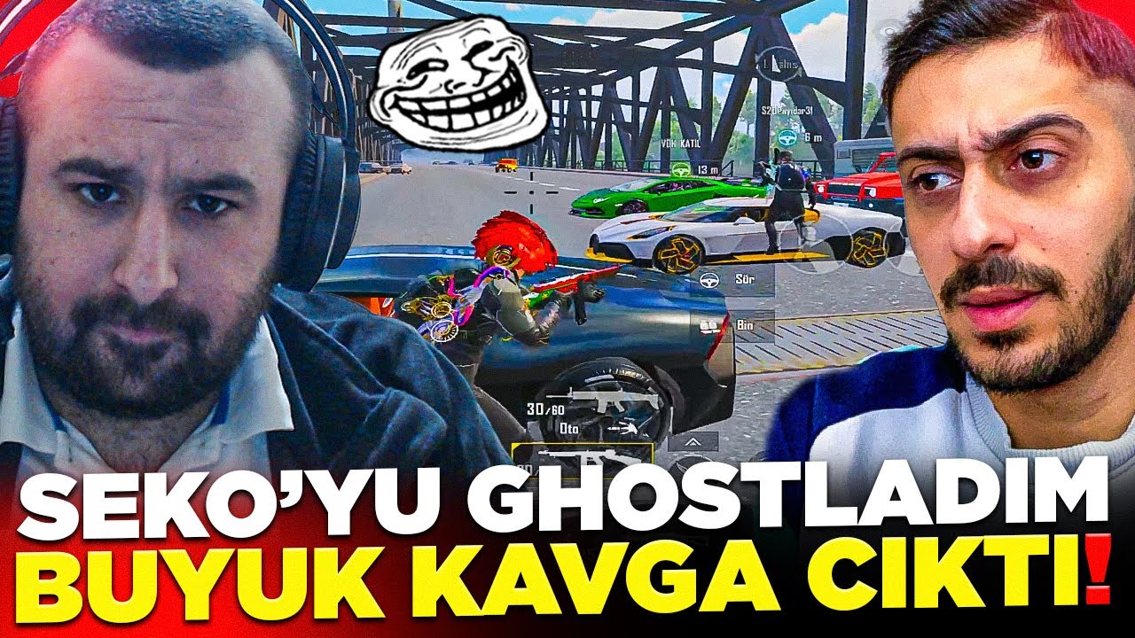 SEKO'YU GHOSTLADIM BÜYÜK KAVGA ÇIKTI !! PUBG MOBİLE