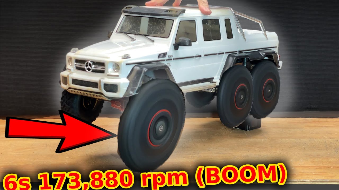 OVER VOLTED RC 6x6 'Crawler' безумие (он расплавился)