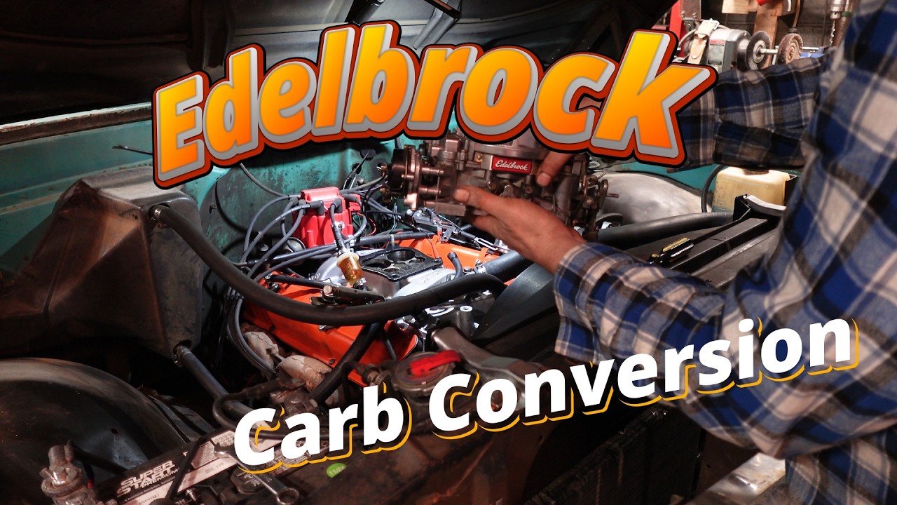 Установка карбюратора Edelbrock (или Holley) на двигатель Chevy 350.