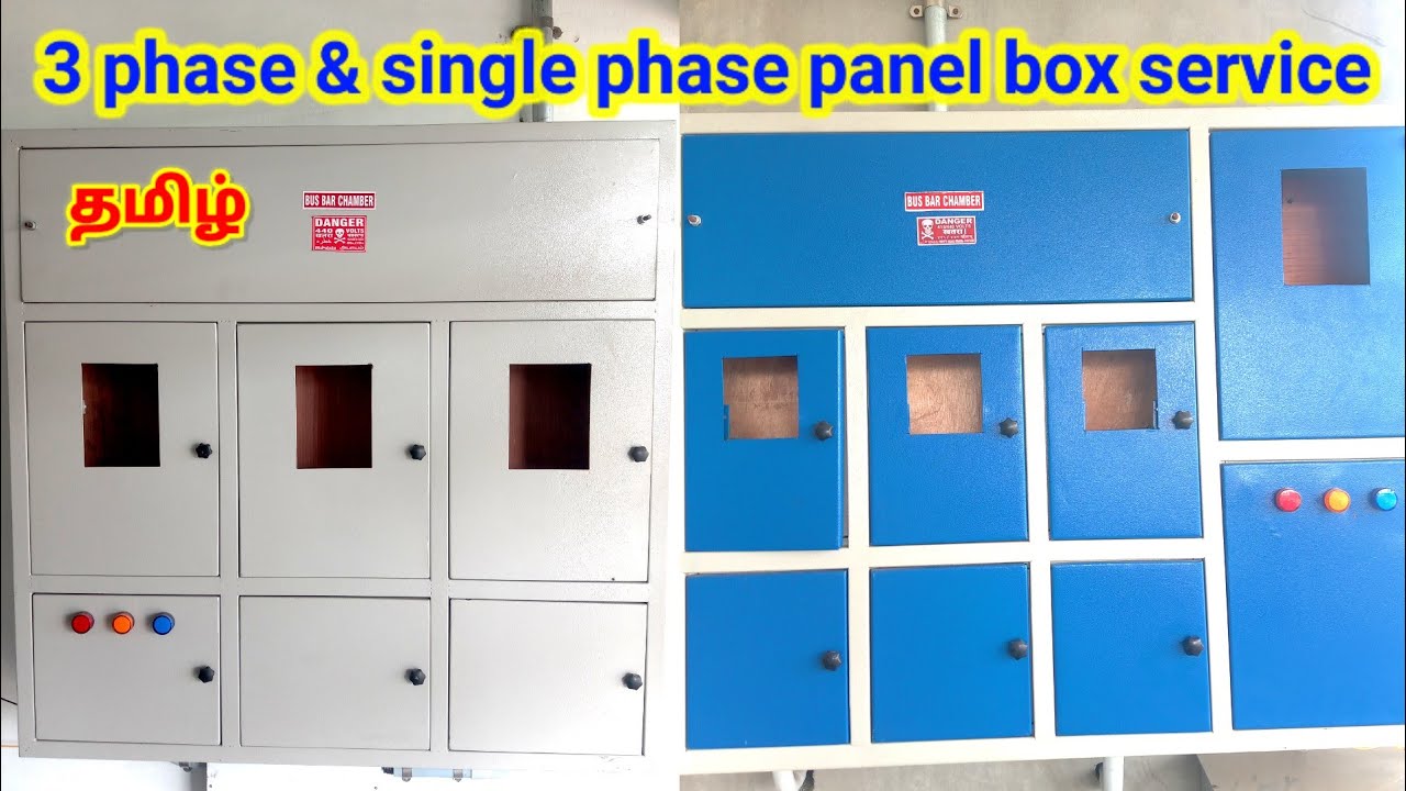 3 phase and single phase panel box service wiring tamil | @electriciantamil