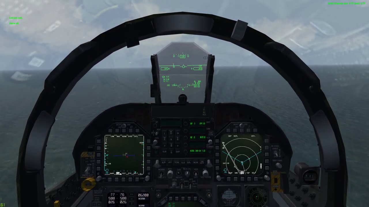 Falcon BMS: NAVAL OPS: MISSION 24. F/A-18 CASE I Recovery. Посадка на авианосец в ПМУ.