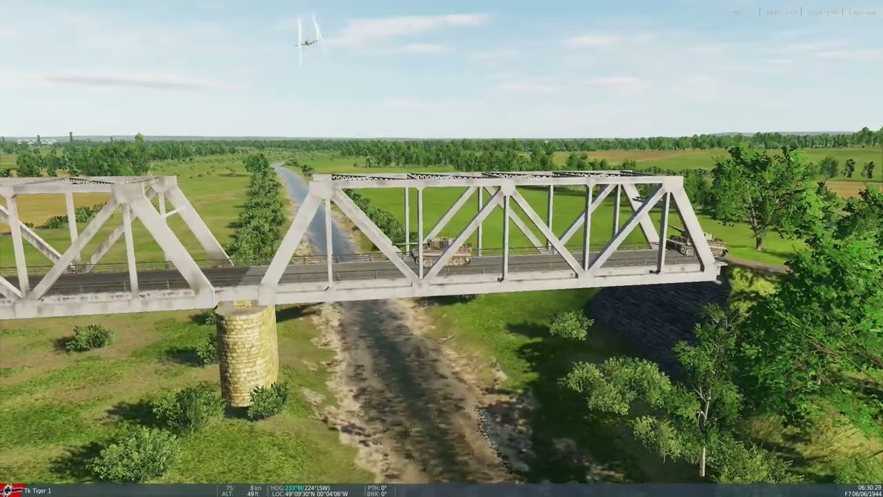 P-47 Destroys Bridge