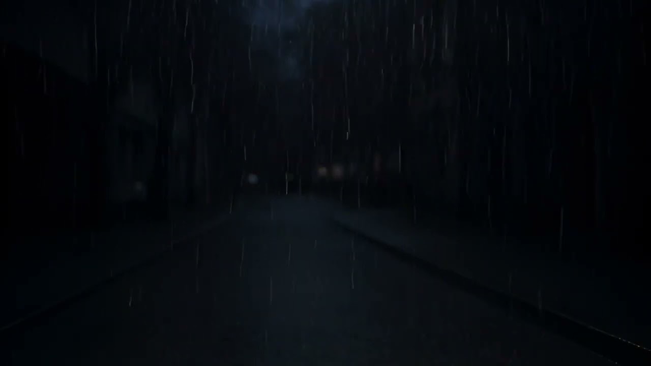 the sound of the rain - black screen