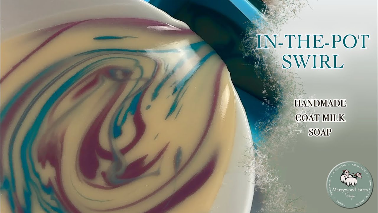 In The Pot Swirl | Goat Milk Soap | Cold Process Soap