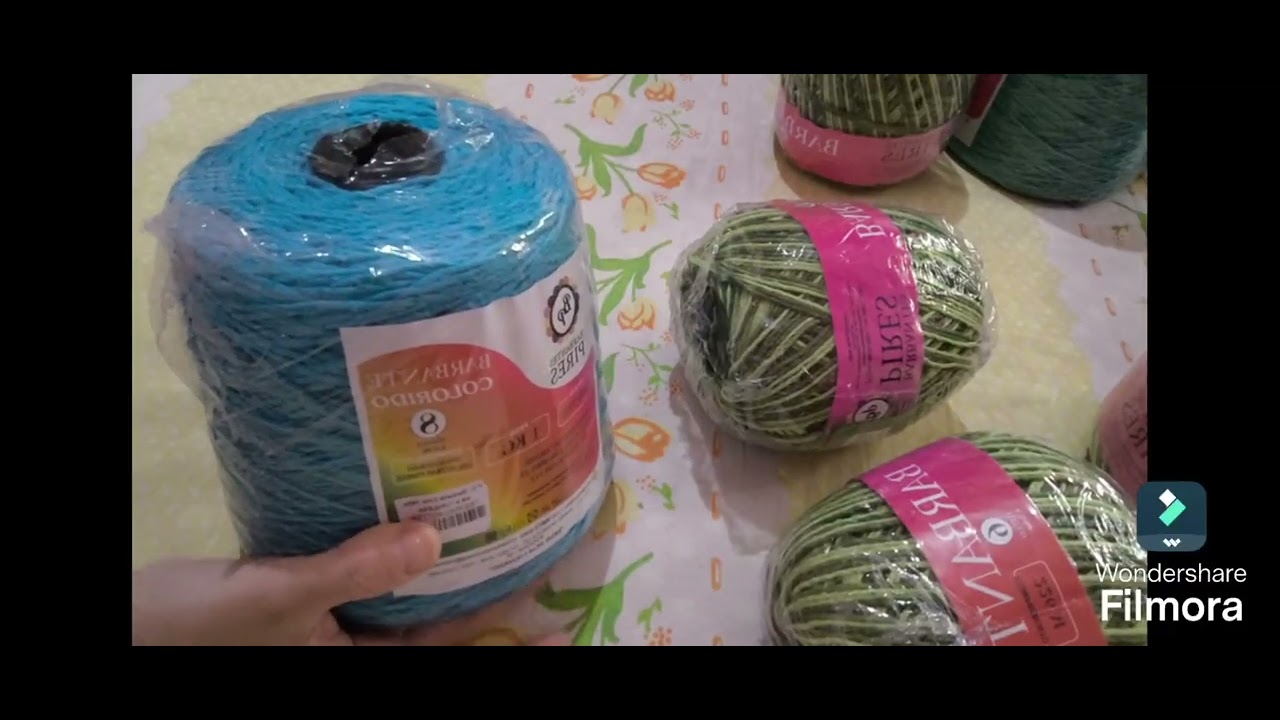 Vlog de comprinhas @barbantepires😍😍🧵🧵🧵cores maravilhosas 