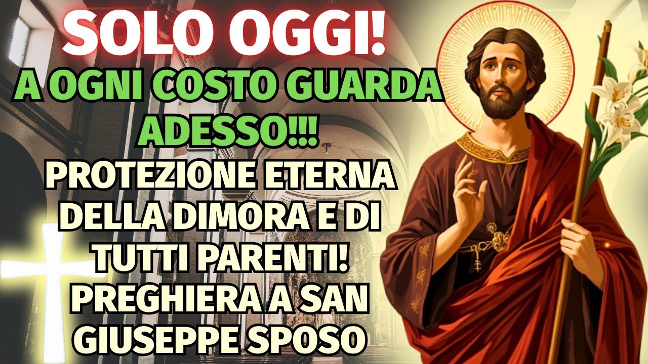 SOLO OGGI — FAI PRESTO! Protezione eterna per genitori e bambini! Preghiera a San Giuseppe Sposo