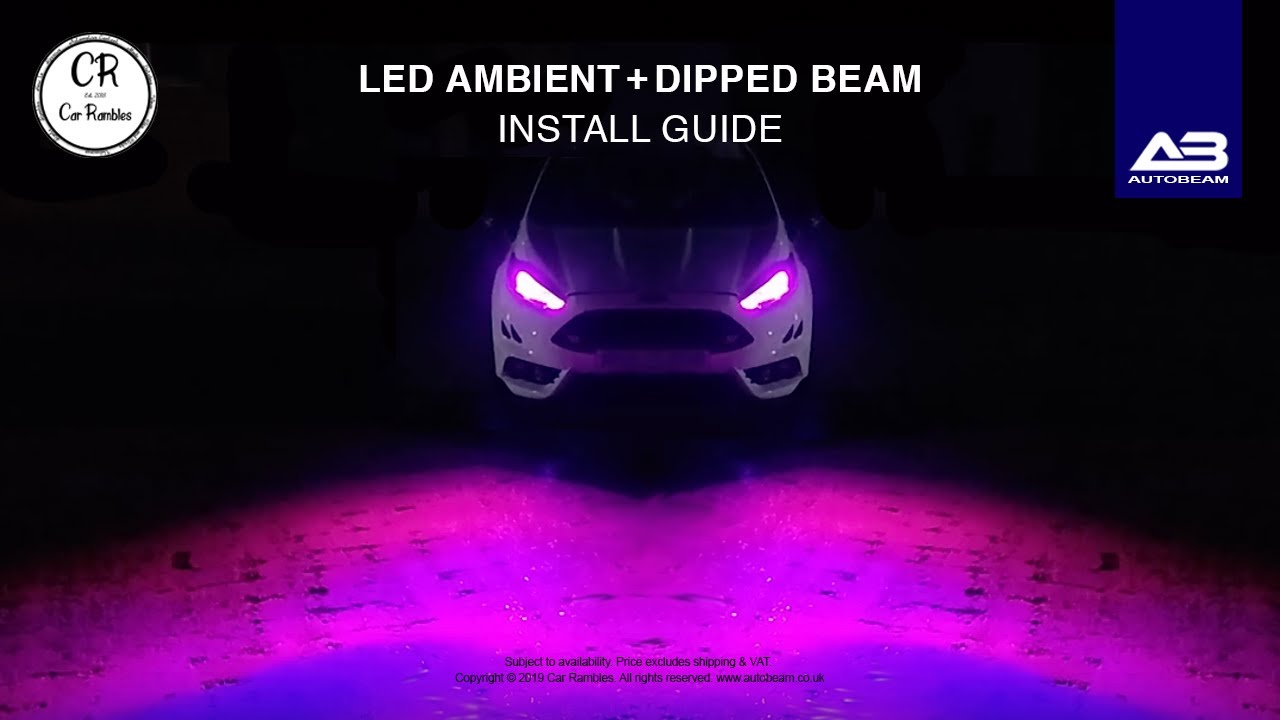 НОВЫЕ лампы Autobeam Ambient H7 + ближний свет! — Установка и первое впечатление! — Fiesta ST
