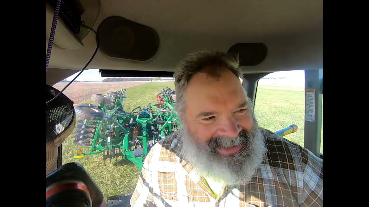Prepping wheat ground. 