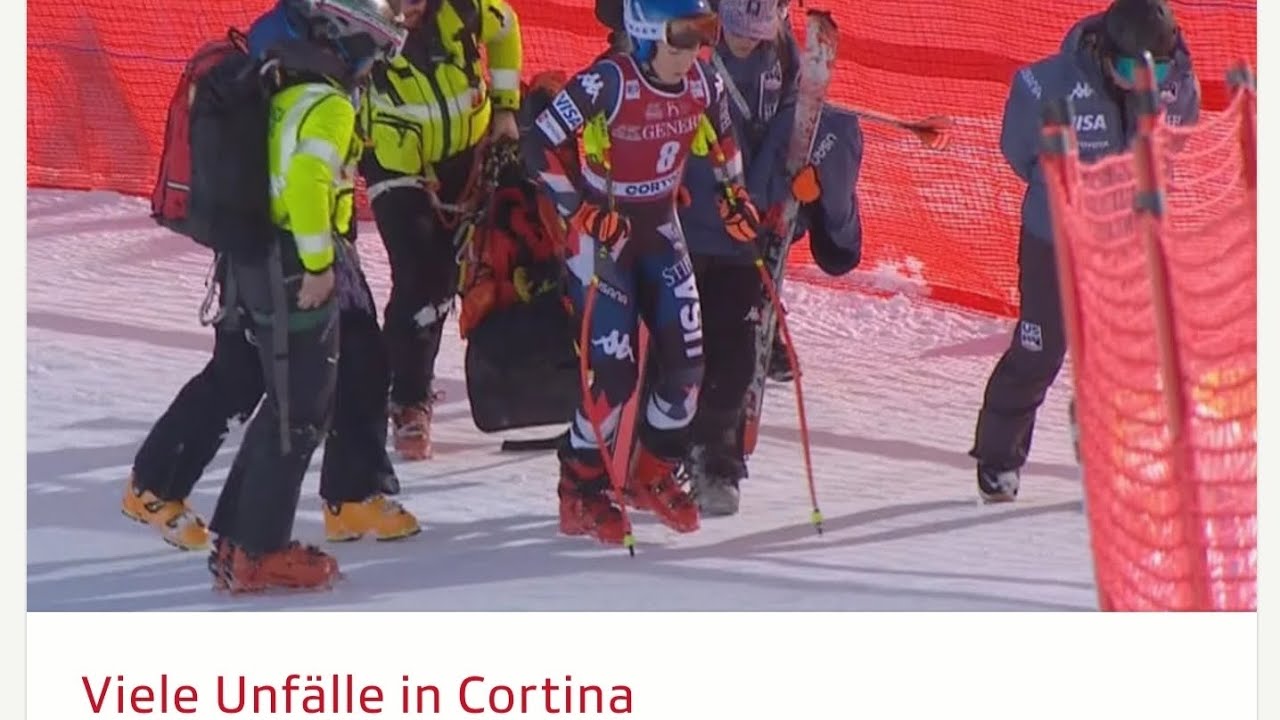 Ski Alpin Crashes at Women's Downhill in Cortina d'Ampezzo 2024