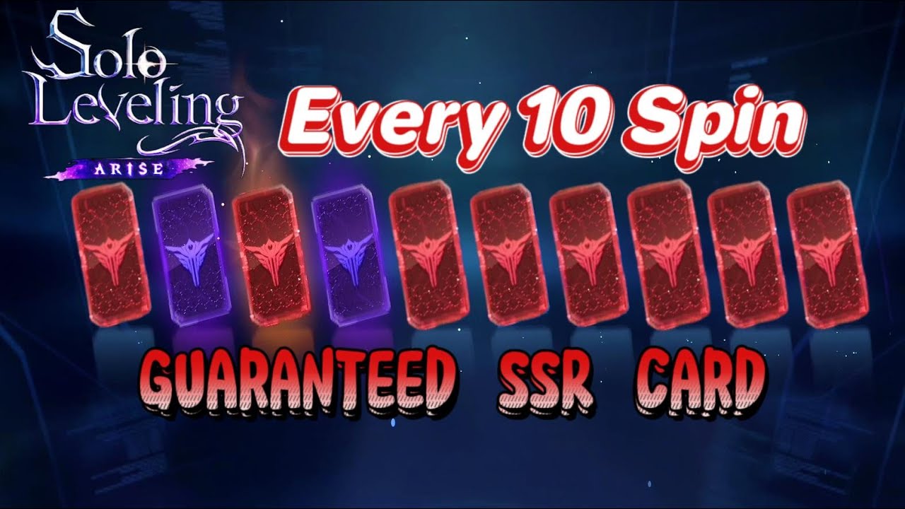 How to Get SSR Card Every Spin//Solo Leveling game Spin Trick