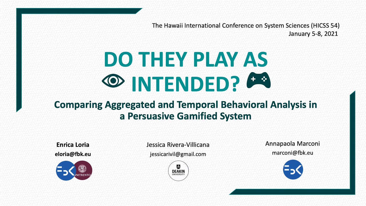 Do They Play as Intended? - Games User Research (#GUR #Gamification #TeaserOfResearch)