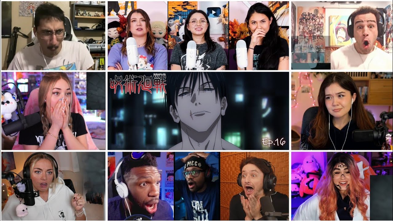 Megumi vs Toji Fushiguro! Reaction Mashup! Jujutsu kaisen S2 EP.16