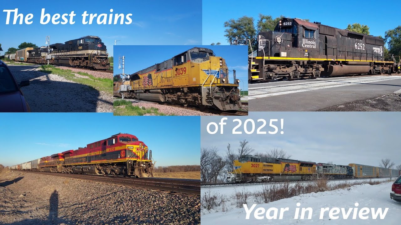 The Best trains of 2025! My greatest year of railfanning thus far!