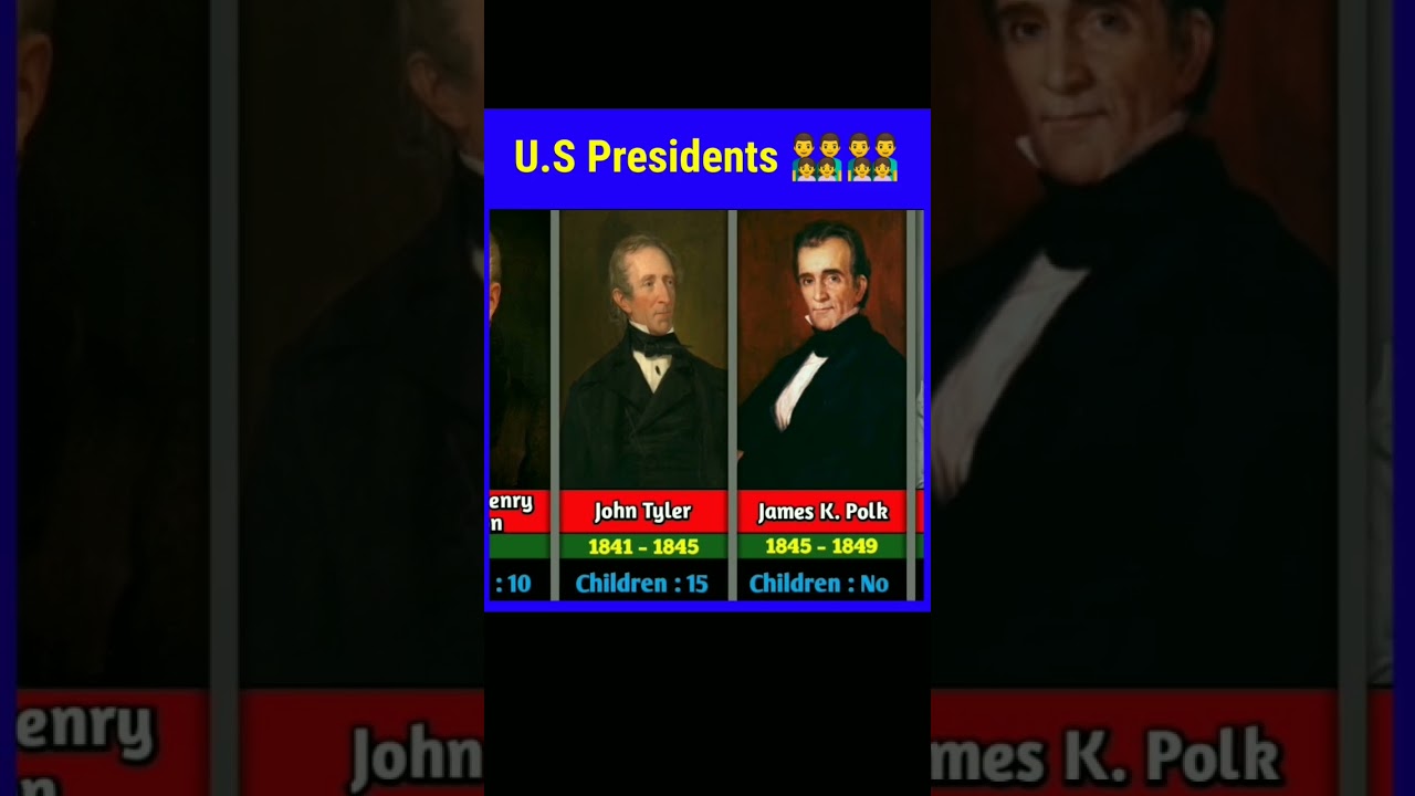 How Many Kids Does U.S Presidents Have..? 👨&zwj;👩&zwj;👦