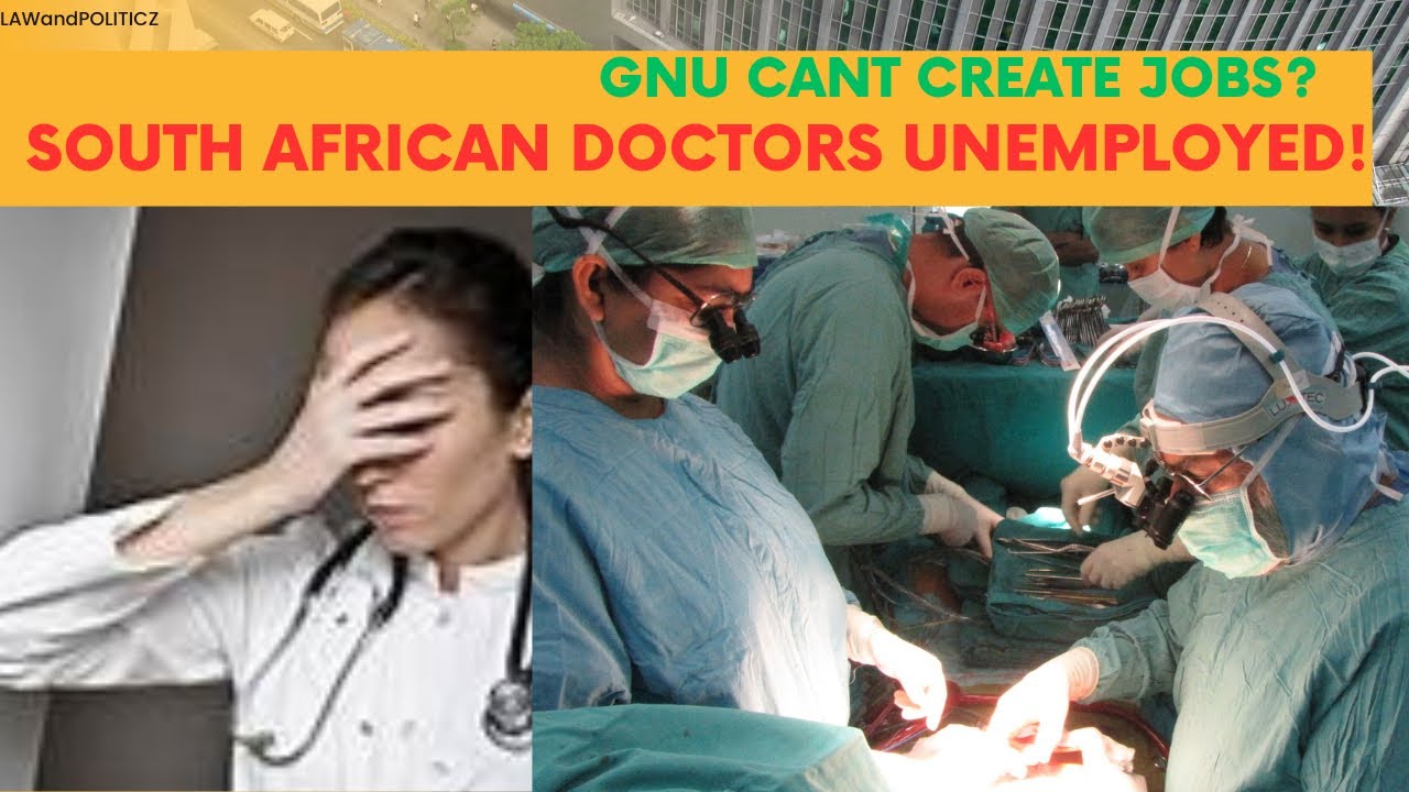 NO JOBS for South African Doctors! Departments have no Budget to place Doctors. Doctors Protesting
