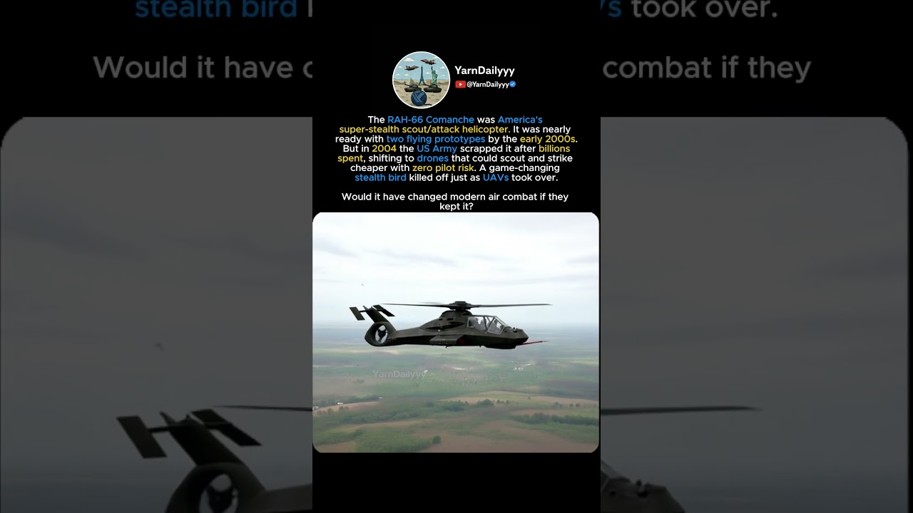 Stealth Helicopter Killed by Drones 😔🚁 RAH-66 Comanche