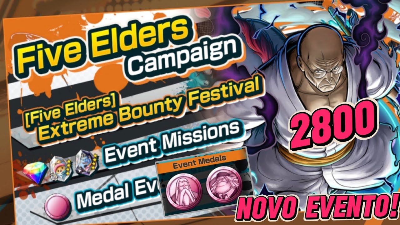 ANÁLISE DO NOVO EVENTO, MEDALHAS E BANNER DO NUSJURO EXTREME NO ONE PIECE BOUNTY RUSH!