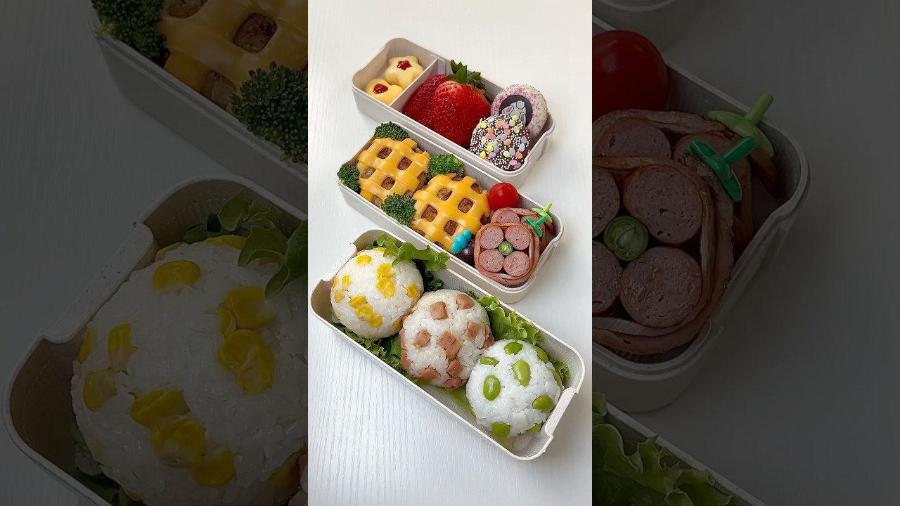 ASMR🎧Let's Make My Bento🍙🍖#asmr #lunch #lunchbox