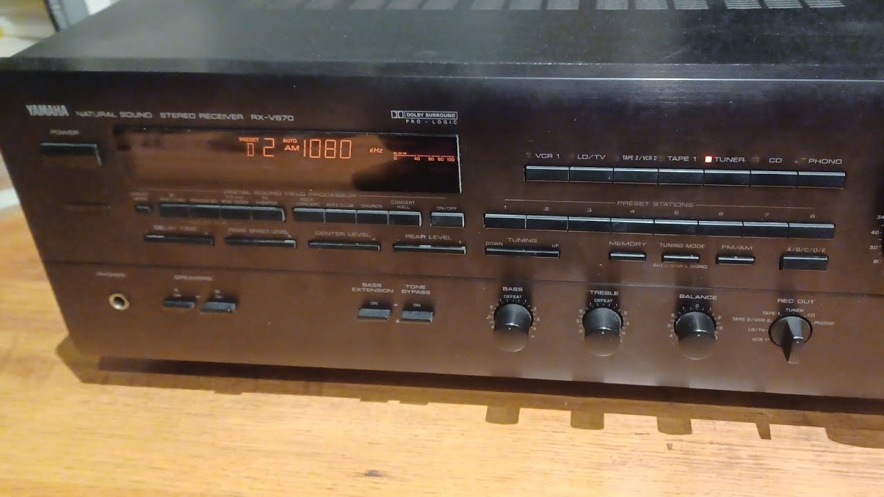 Yamaha RX-V870 Receiver from the 1990s