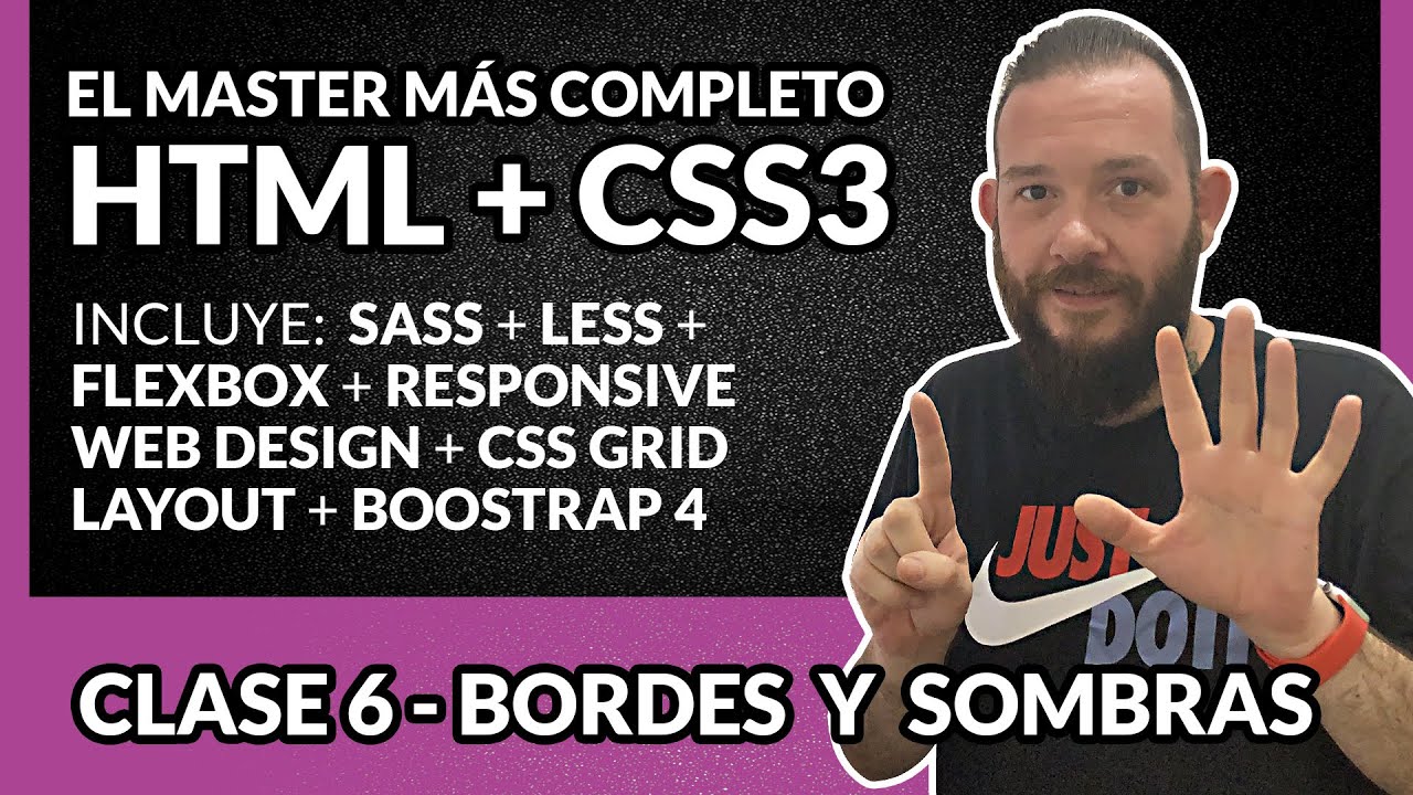 👉  BORDES, RADIOS y SOMBRAS o BOX-SHADOW en CSS - CLASE 6 🚀 Curso Master de HTML y CSS avanzado 2020