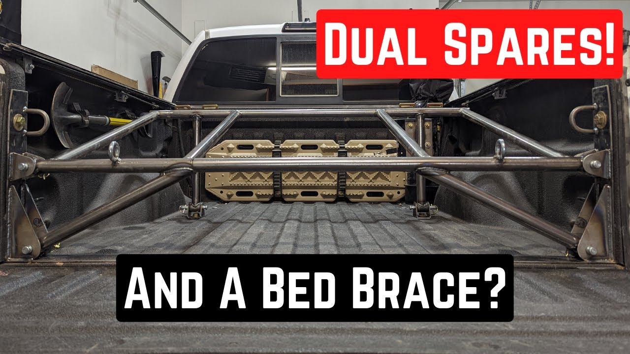 I Made a Dual Spare Tire Carrier that is also a Bed Brace