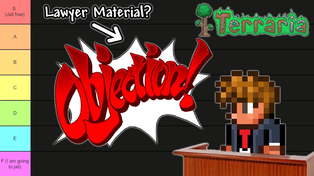 Рейтинг всех NPC Terraria по тому, могли бы они стать моими адвокатами