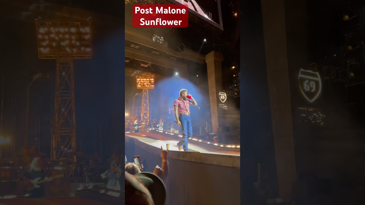 Post Malone Sunflower Live Performance Big Ass Stadium Tour
