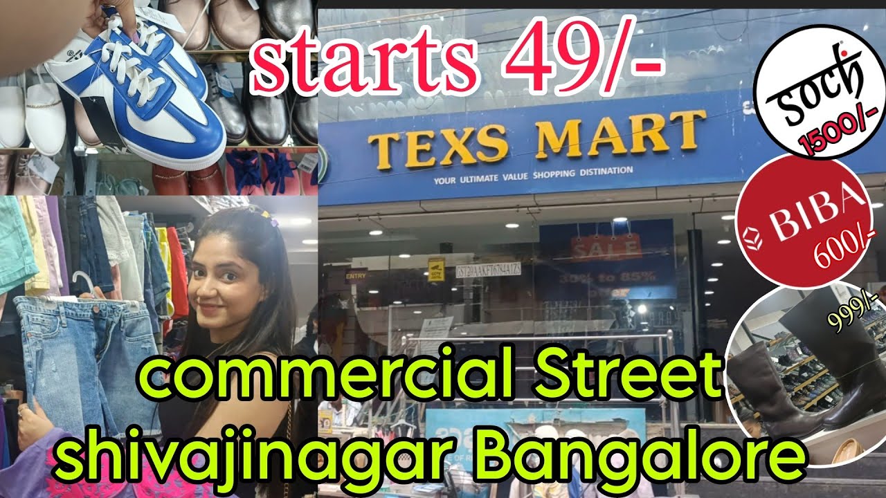 Commercial Street Bangalore | TEXTMART | Shopping guide | Shivaji Nagar market| 2023