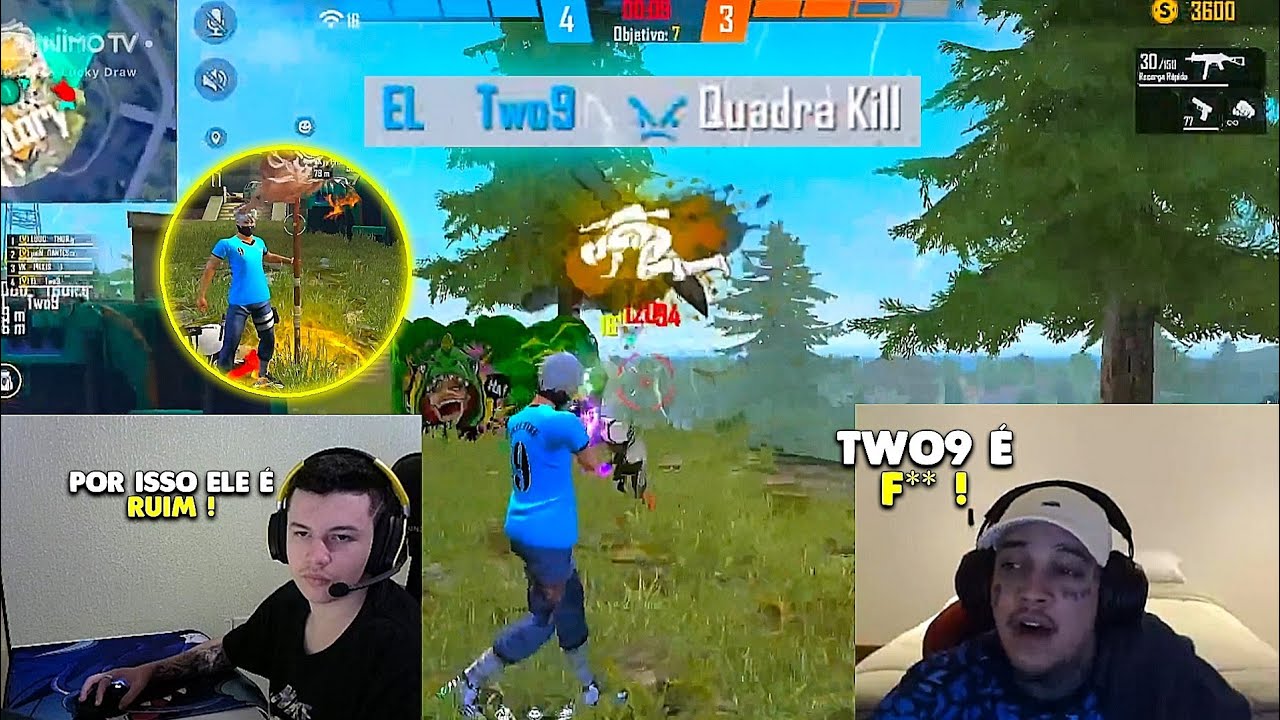 TWO9 TROCOU FARPAS COM O D4NTES ATE NÃO AGUENTAR MAIS - FEZ JOGADA INACREDITÁVEL NO 4v4 APOSTADO !