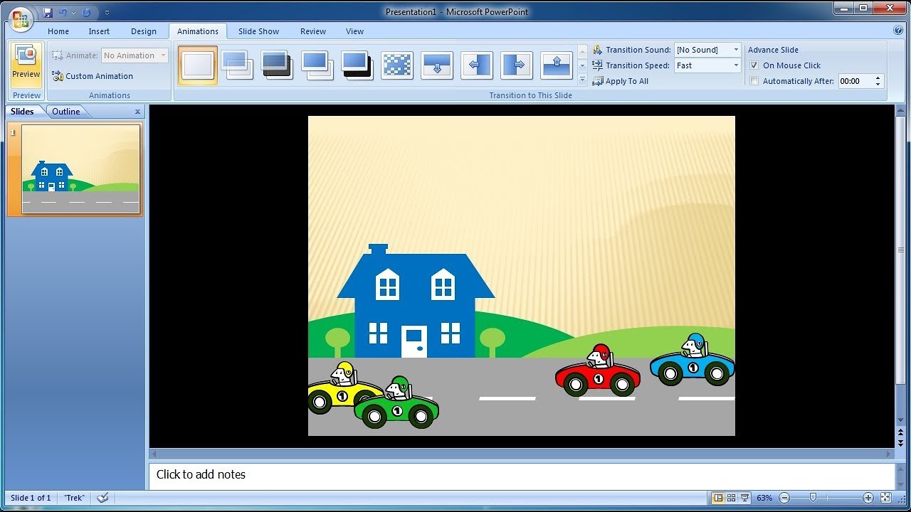 PowerPoint training |How to Create Custom Animations of Cars in PowerPoint