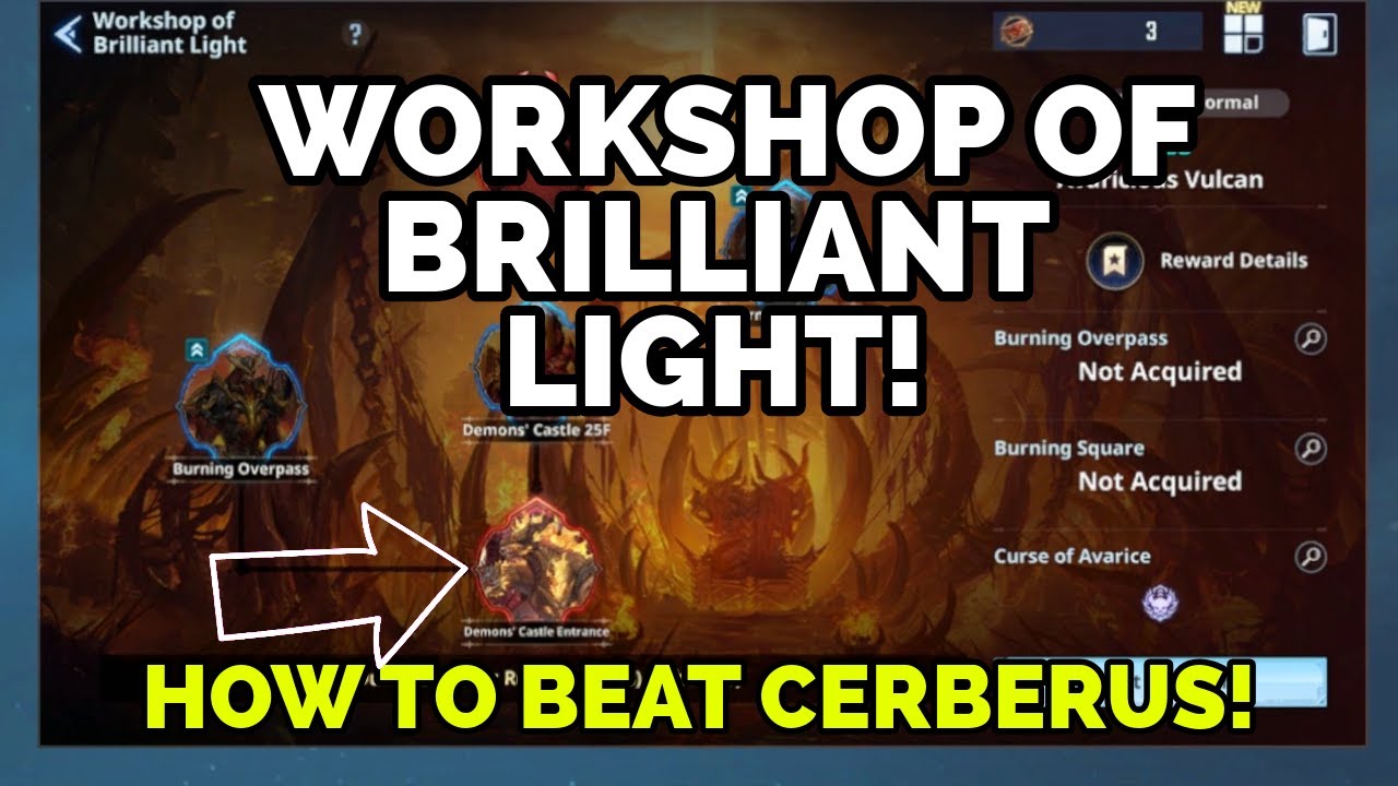 HOW TO BEAT CERBERUS - Workshop of Brilliant Light [Solo Leveling Arise]
