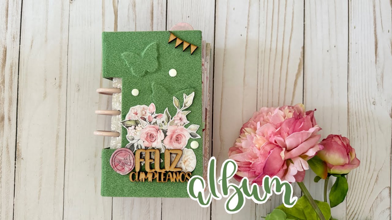 @ciaobellapaper - HANDMADE TUTORIAL - Happy Birthday spring album with Enchanted Land