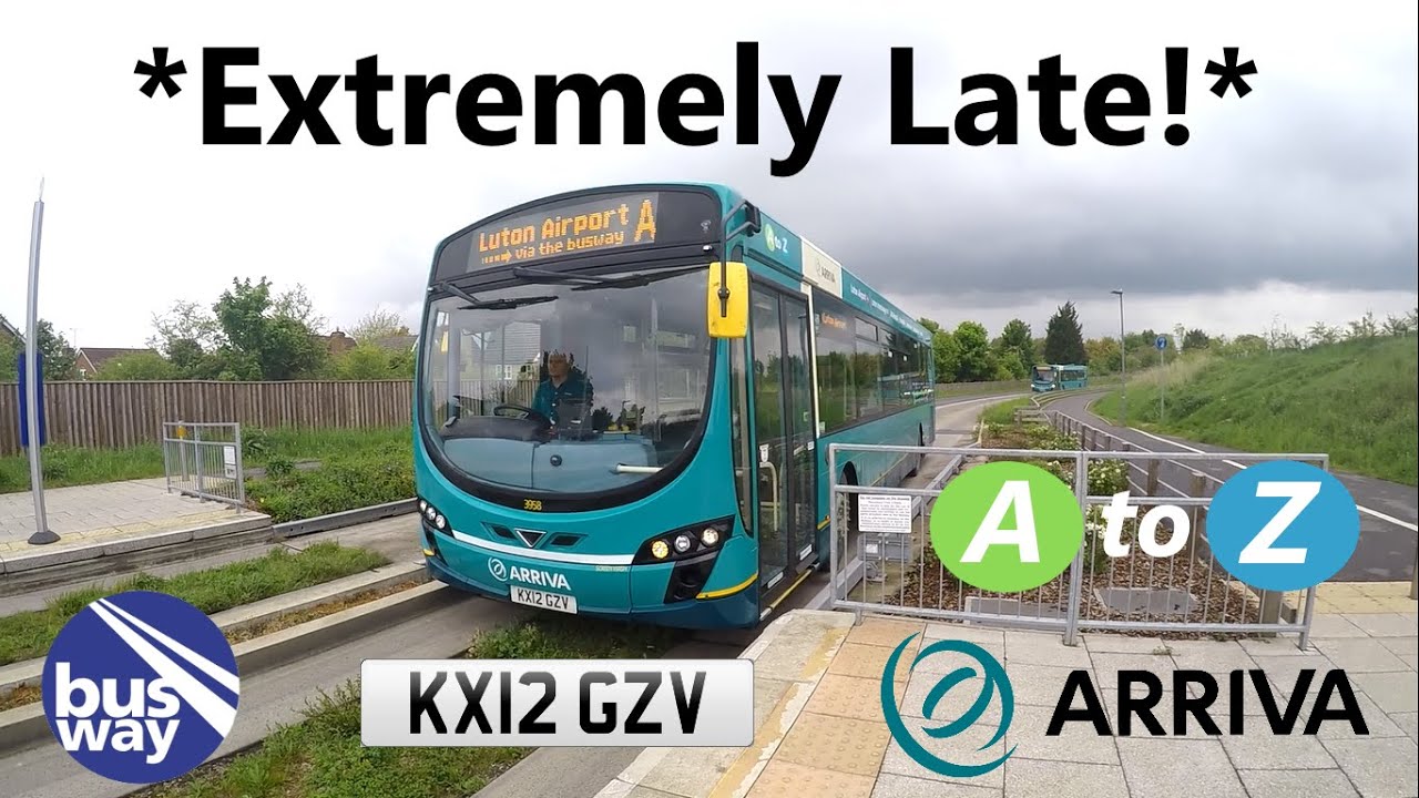 *EXTREMELY LATE* Arriva The Shires Wright Eclipse 2 Urban on Busway A to Luton Airport (KX12GZV)