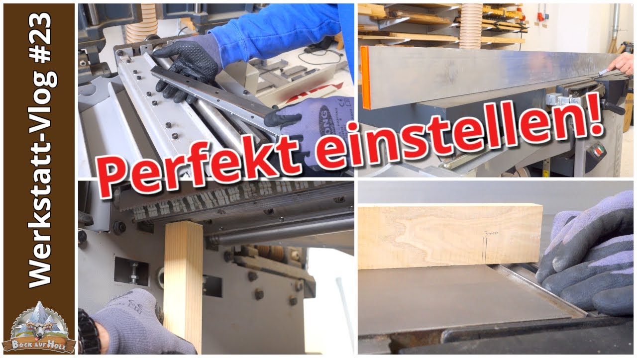 Wartung & Pflege Hobelmaschine | Hammer A3-41 richtig einstellen | ADH richtig einstellen