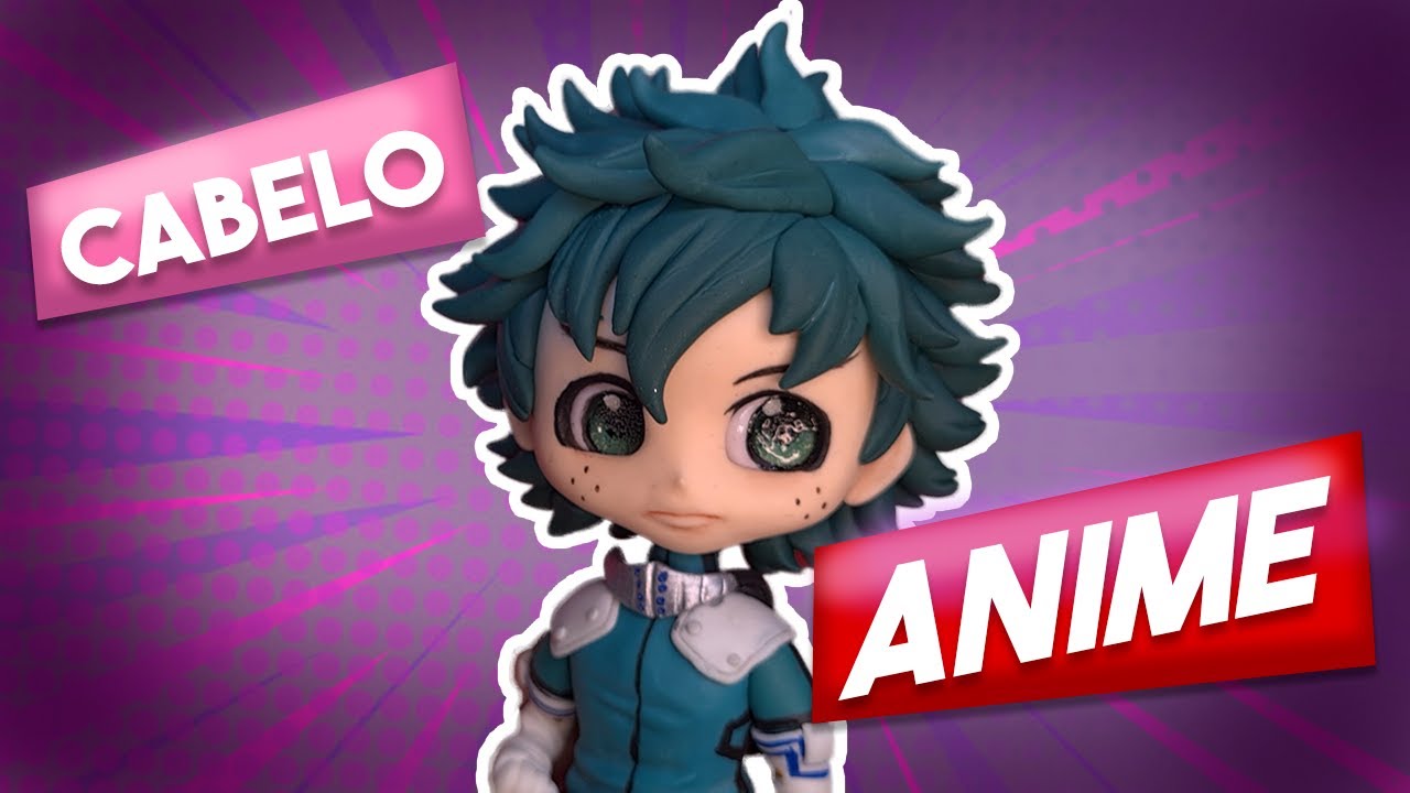 Cabelo estilo anime em biscuit Como modelar, proporção e dicas!