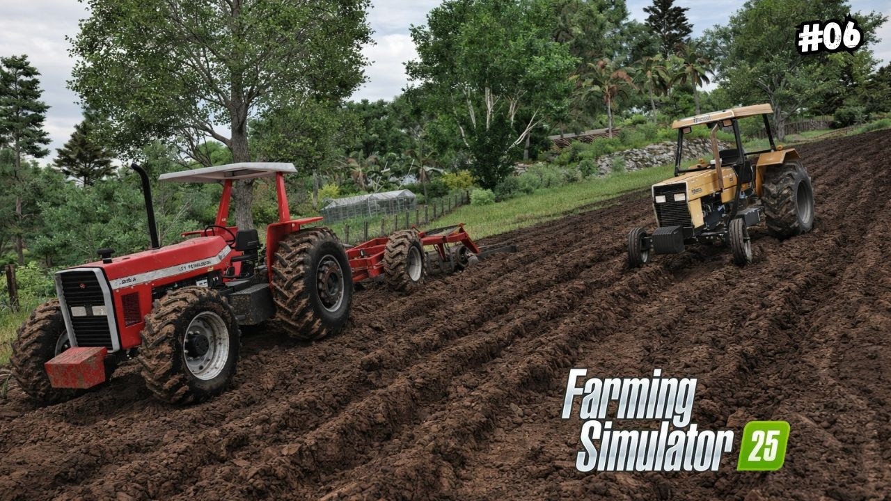 Comecei abrir nosso novo Campo | CHEGUEI NO PIRAMBEIRAS | Farming Simulator 25 | Ep 06