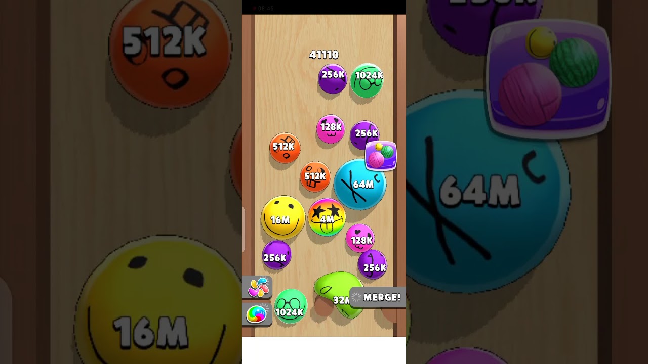 Blob Merge 3D: Max Level: Unlock 8M 16M 32M 64M 128M