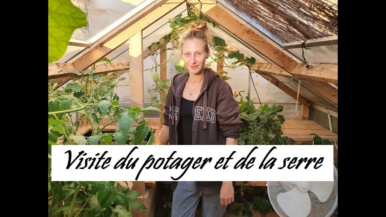 Visite du potager et de la serre, 5 juillet 2020
