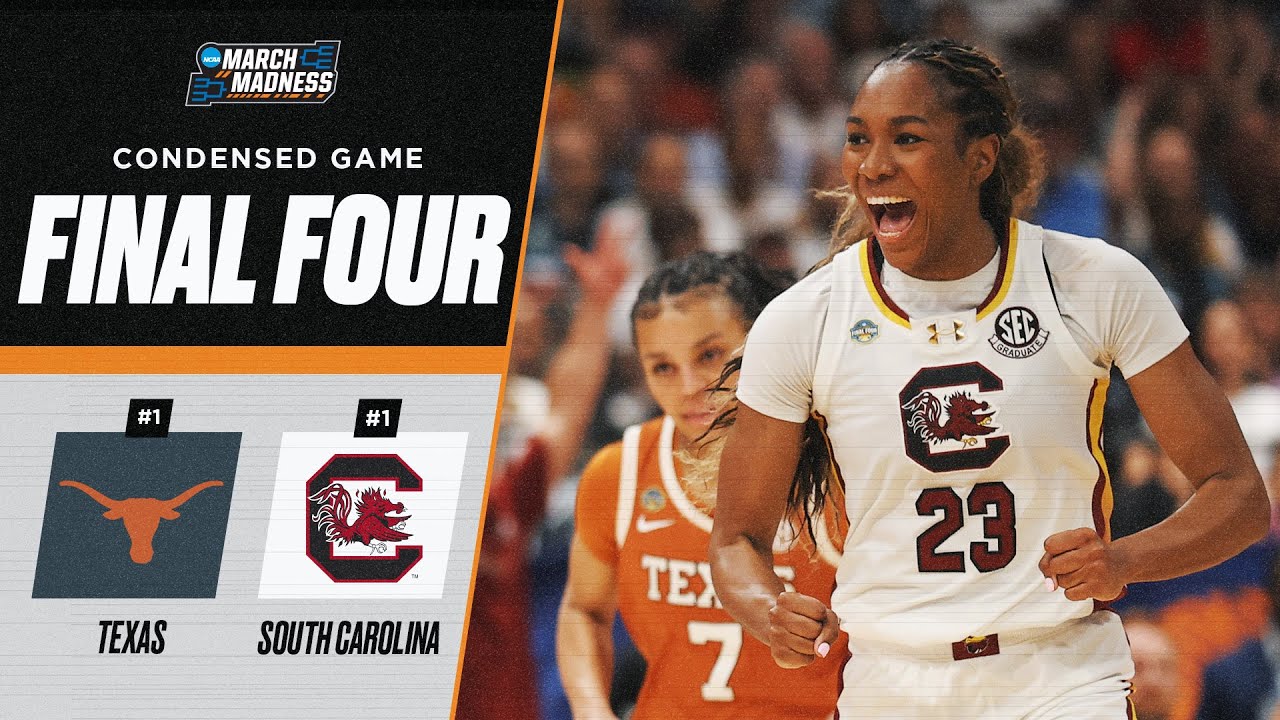South Carolina vs. Texas - Final Four NCAA tournament extended highlights