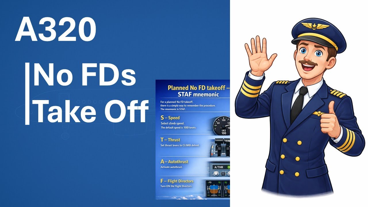 No FD Takeoff Procedure | Airbus A320 Pilot