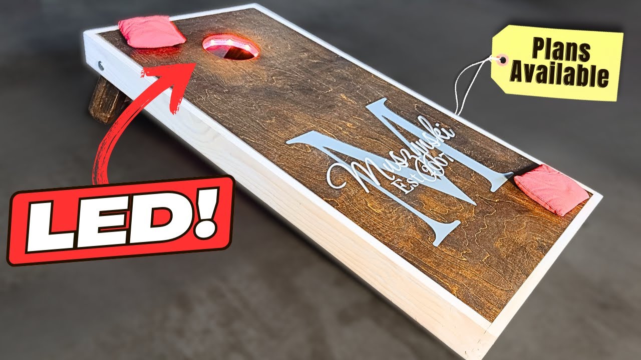DIY Cornhole Board Tutorial | Best Yard Game EVER!
