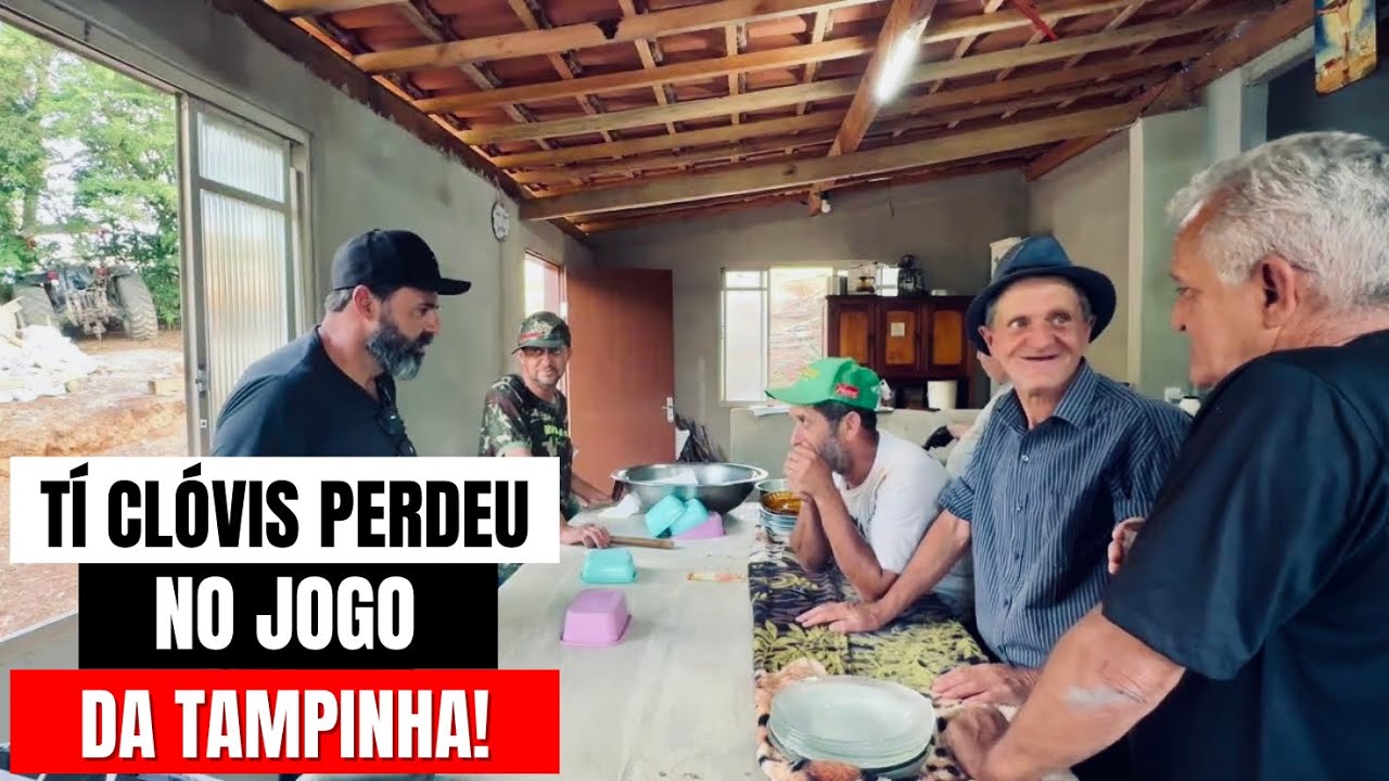 TÍ CLÓVIS APOSTOU O CANIVETE E PERDEU NO JOGO DA TAMPINHA!
