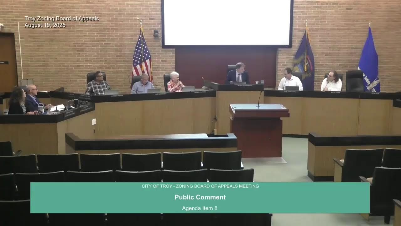 Zoning Board of Appeals Meeting August 19, 2025